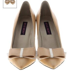 Mojo Moxy Heels with Bow and Purple Sole